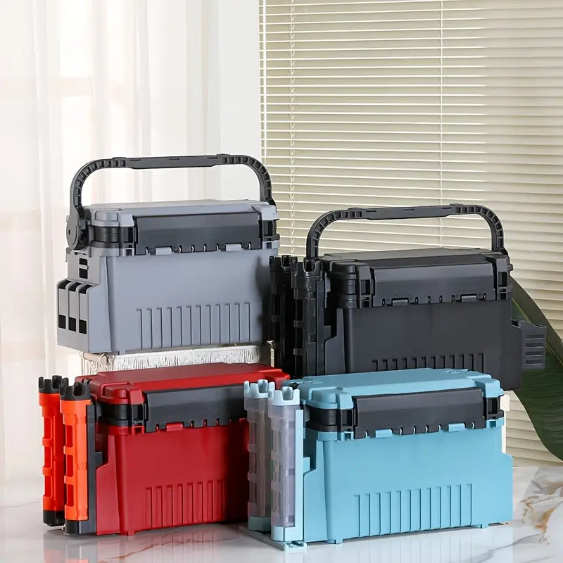 Large Capacity Tackle Box – Portable Fishing Tool Organizer - Echo Leaf