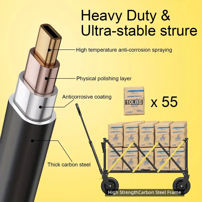 Heavy Duty Foldable Trolley – Outdoor, Garden & Camping Use