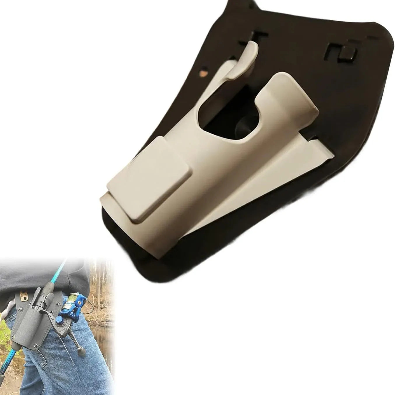 Slide-in Fishing Rod Hip Holsters – Convenient and Secure Fishing Gear Storage – Hands-Free Fishing Rod Holder - Echo Leaf