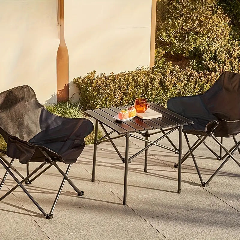 2pcs Folding Moon Chairs – Lightweight Portable Outdoor Chairs
