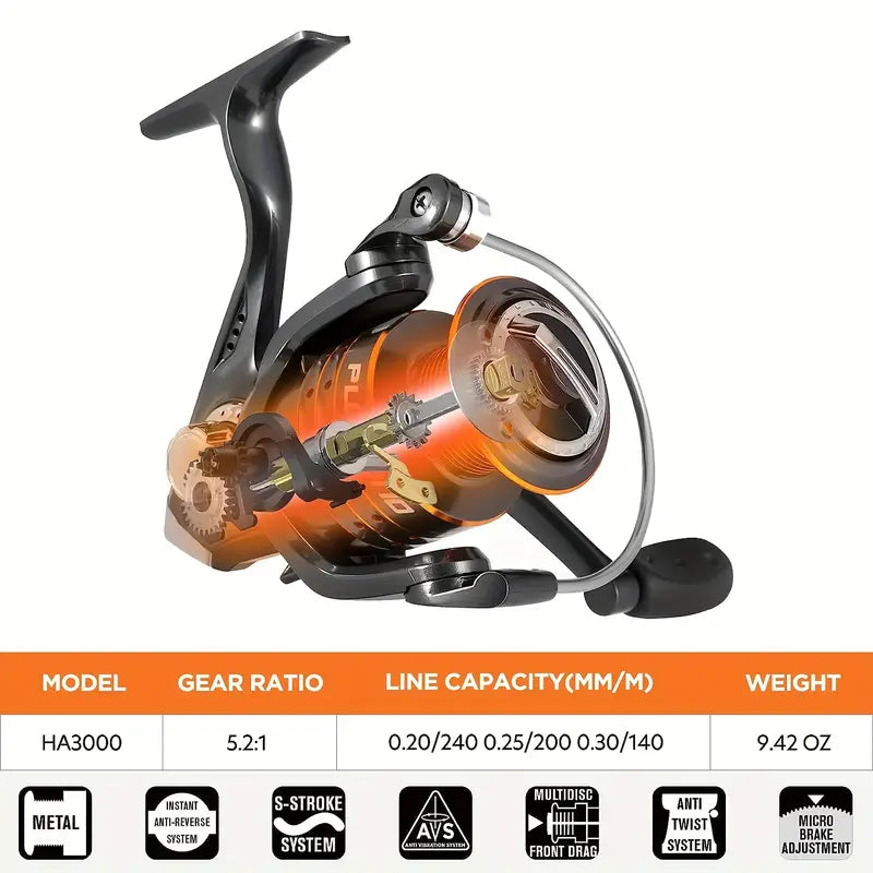 Compact Telescopic Fishing Rod & Reel Combo - Carbon Fiber, Portable for Travel, Ideal Men's Gift - Echo Leaf