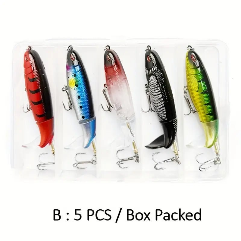 5/10pcs Artificial Fishing Lures with Hooks – Realistic Outdoor Fishing Accessories - Echo Leaf