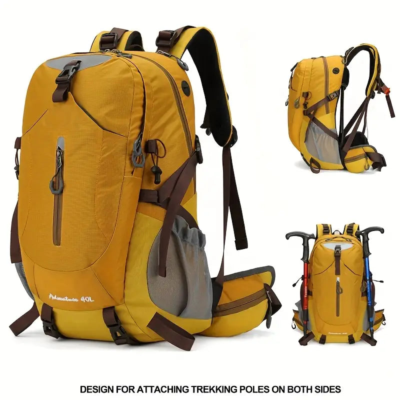 40L Lightweight Hiking Backpack – Durable Unisex Travel Bag with Multiple Pockets - Echo Leaf
