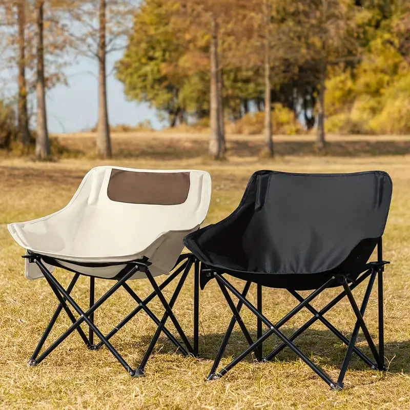 2pcs Folding Moon Chairs – Lightweight Portable Outdoor Chairs