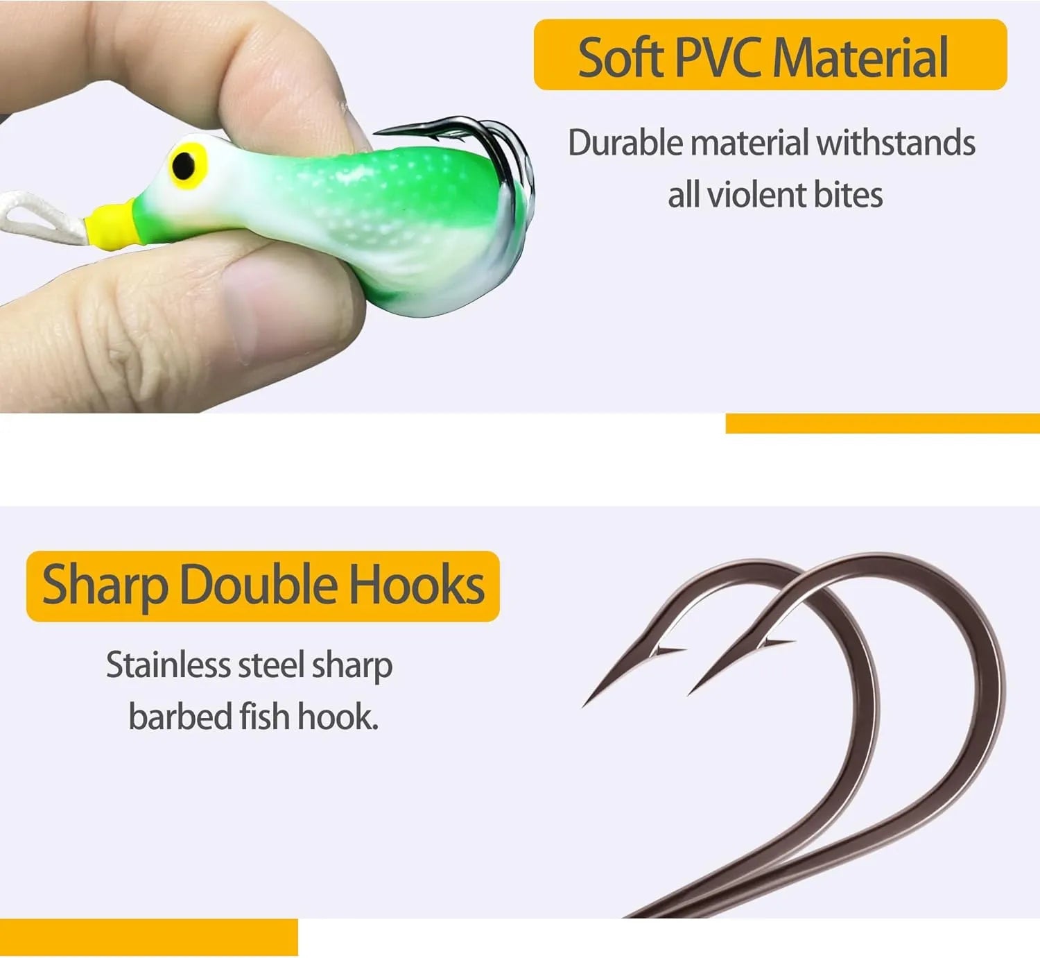 5Pcs Topwater Frog Lures Set – Weedless Soft Bait for Bass