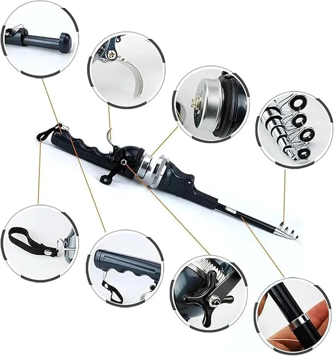 EasyFish Folding Rod – Portable Telescopic Fishing Pole