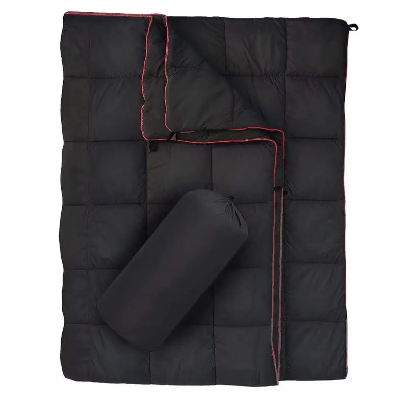 Lightweight Puffy Camping Blanket – Warm, Packable Outdoor Blanket for Travel, Beach & Festivals - Echo Leaf