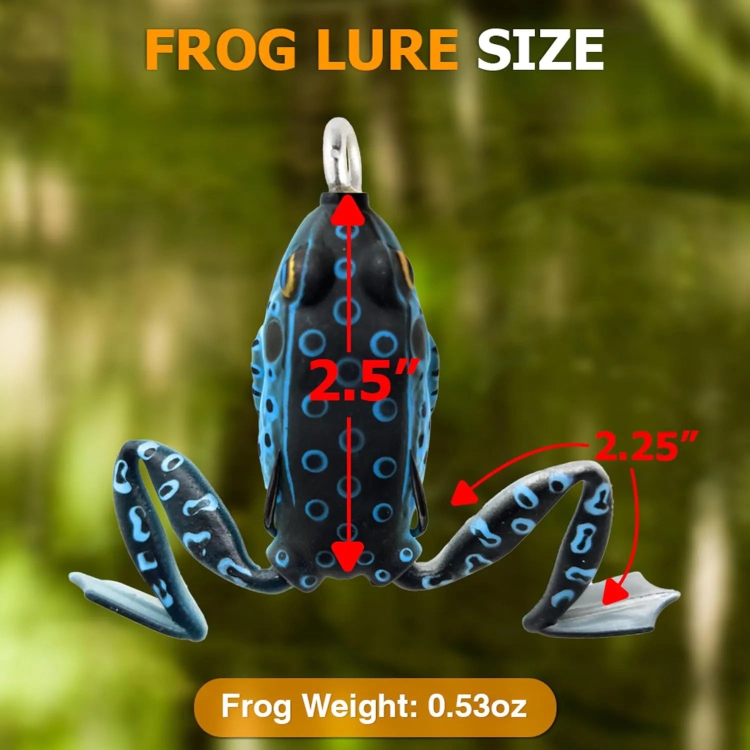 Reaction Tackle Weedless Hollow Body Frogs – 2.25