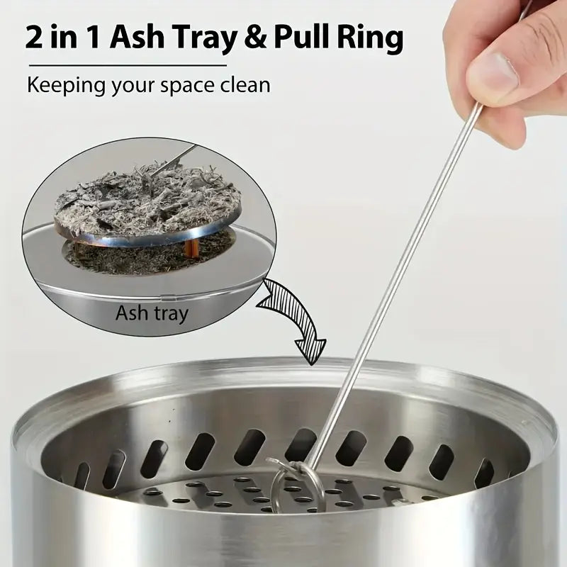 Portable Tabletop Fire Pit – Mini Outdoor Stove for Patio & Camping - Echo Leaf