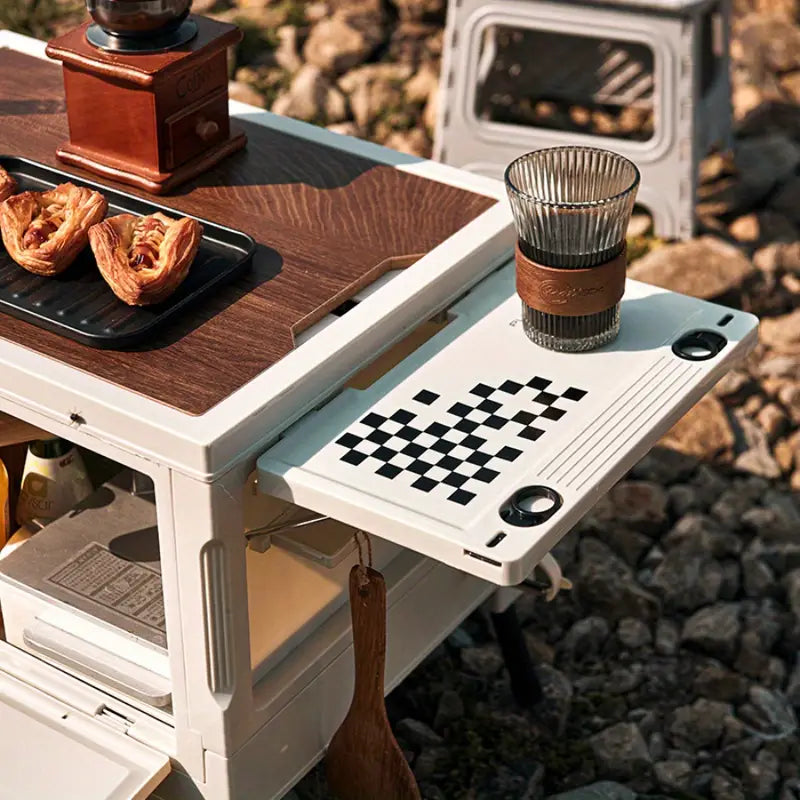 Waterproof Camping Storage Box with Foldable Table – Outdoor Gear Organizer for Camping & Hiking - Echo Leaf