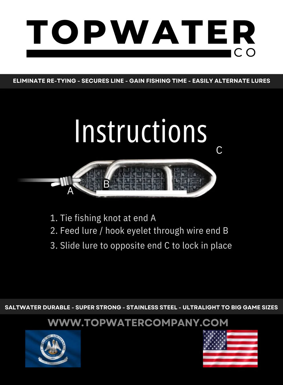 Top-notch high-strength fishing line clamp