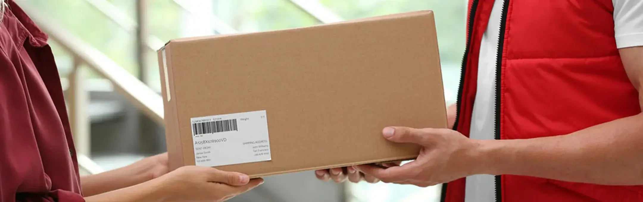 Delivery delivery banner illustration