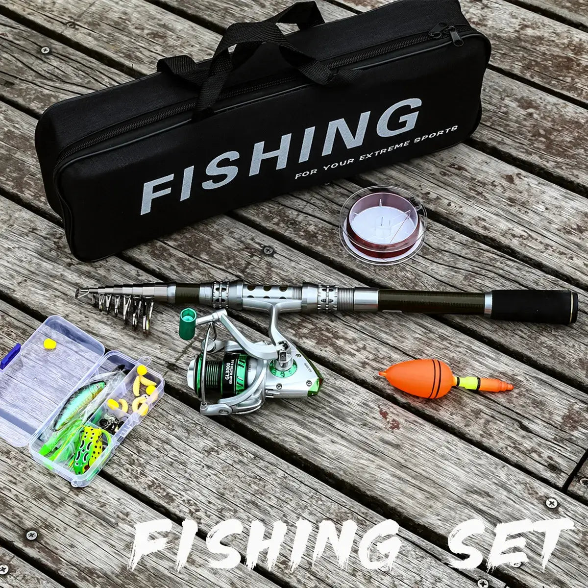 Lure Rod & Spinning Reel Set – Long-Distance Sea Fishing Combo – Durable, High-Performance Gear for Anglers - Echo Leaf