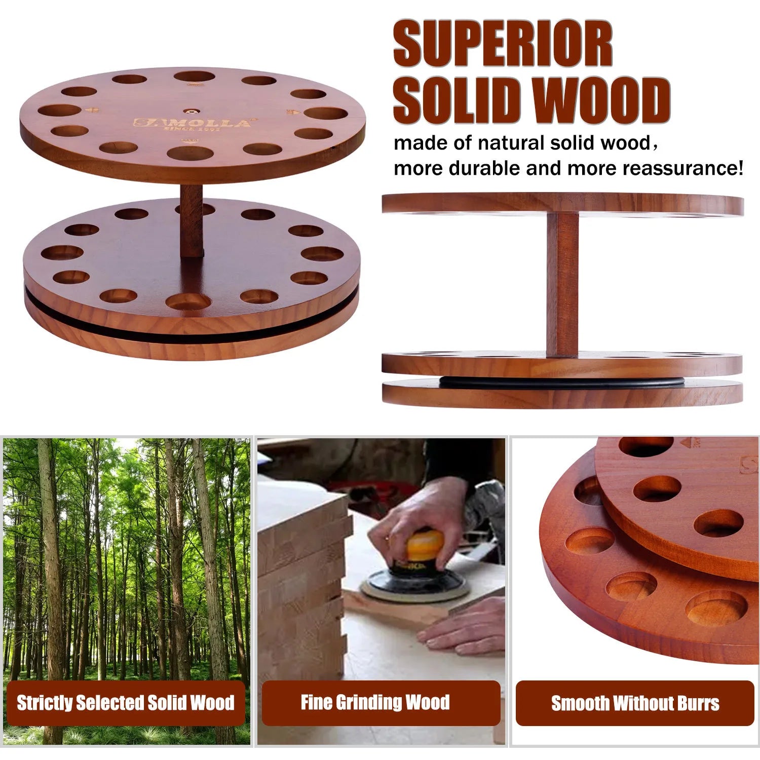 2025 New Wooden Fishing Rod Rack for Home Organization