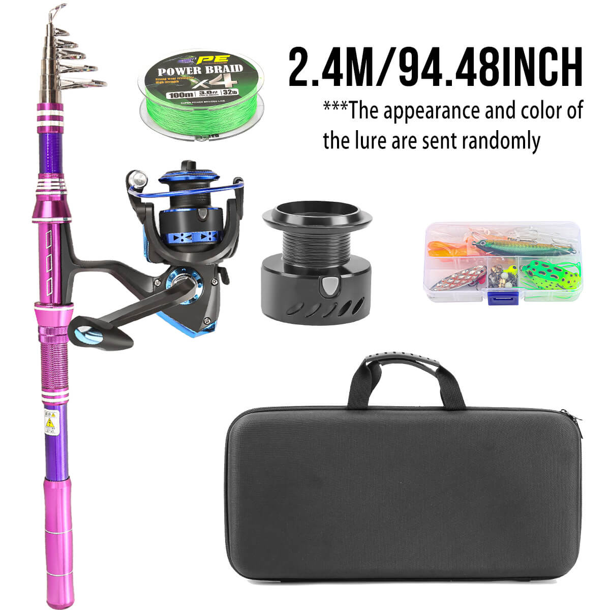 Casting Lure Rod Set – Carbon Retractable Portable Sea Rod
