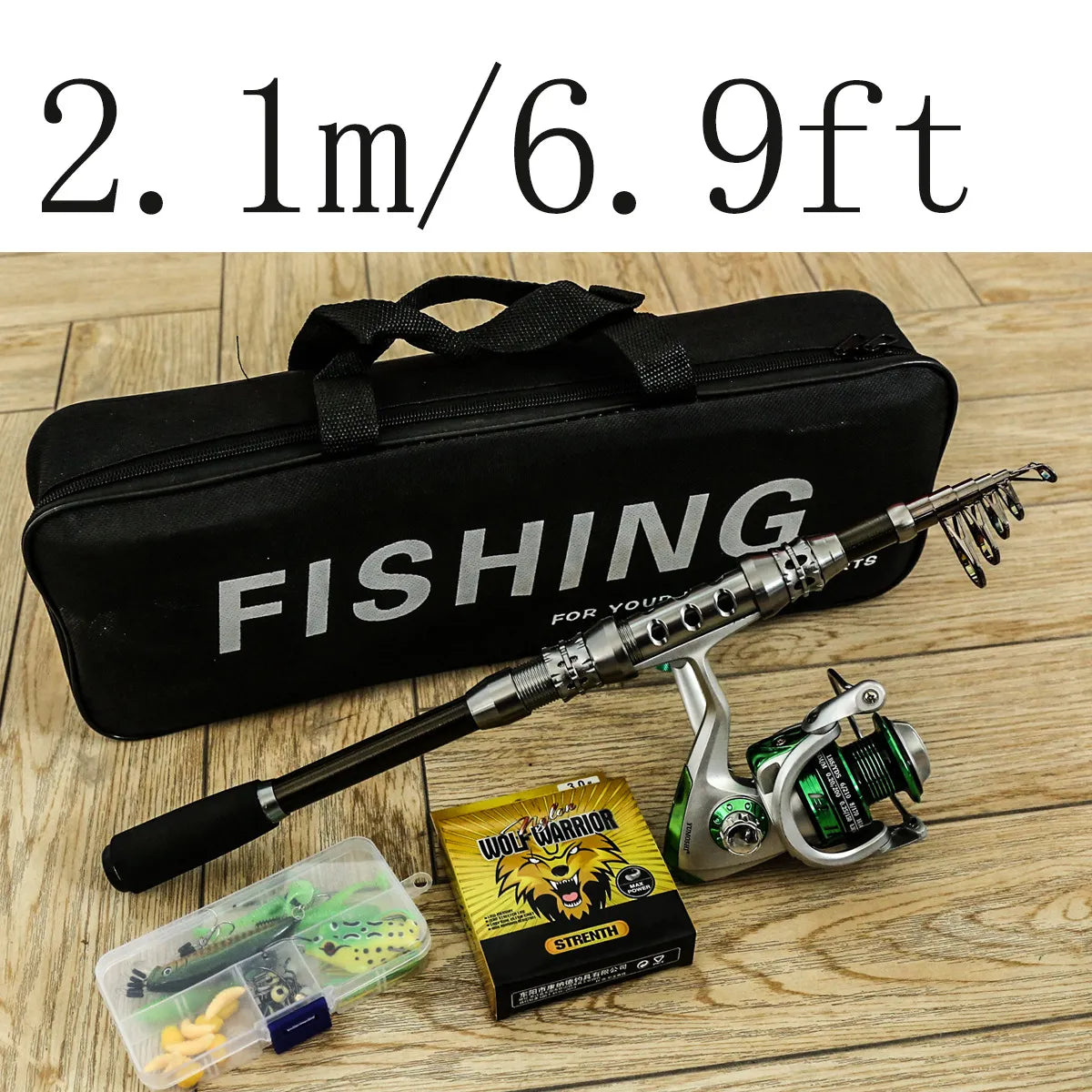 Lure Rod & Spinning Reel Set – Long-Distance Sea Fishing Combo – Durable, High-Performance Gear for Anglers - Echo Leaf