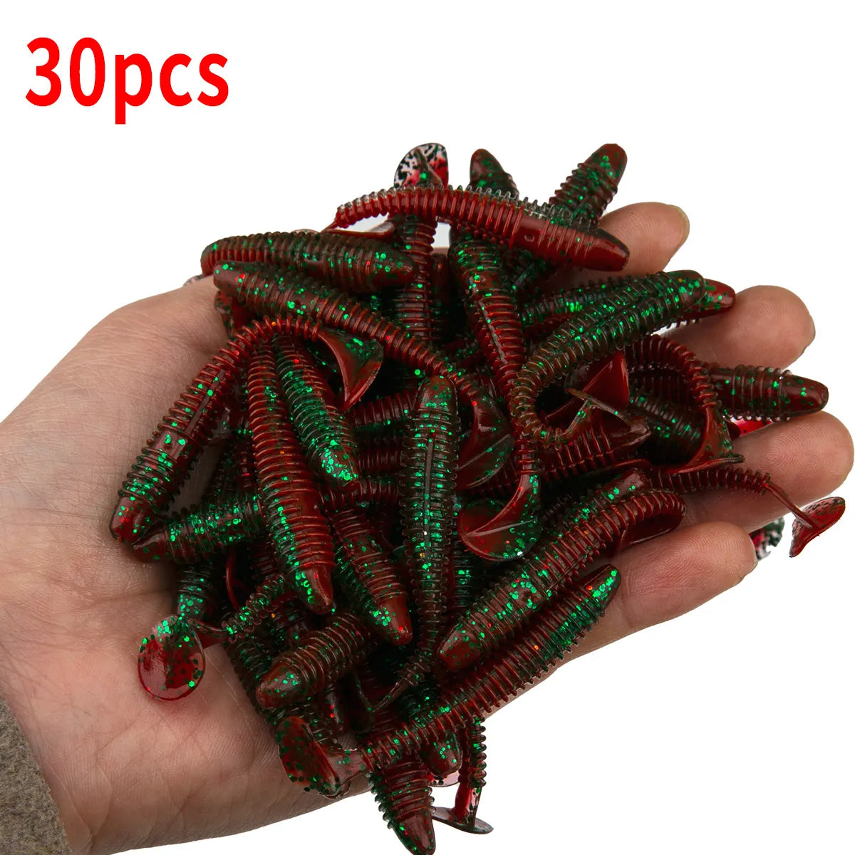 Bionic Spiral T-Tail Soft Bait 5.5cm – Perch & Croaker Lure