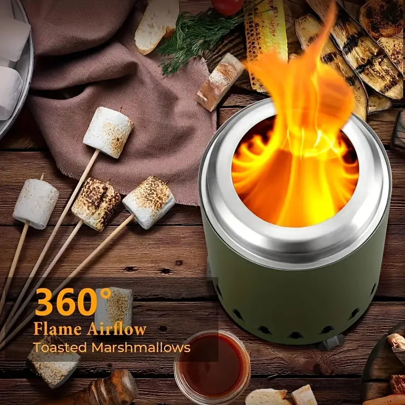 Portable Tabletop Fire Pit – Mini Outdoor Stove for Patio & Camping - Echo Leaf