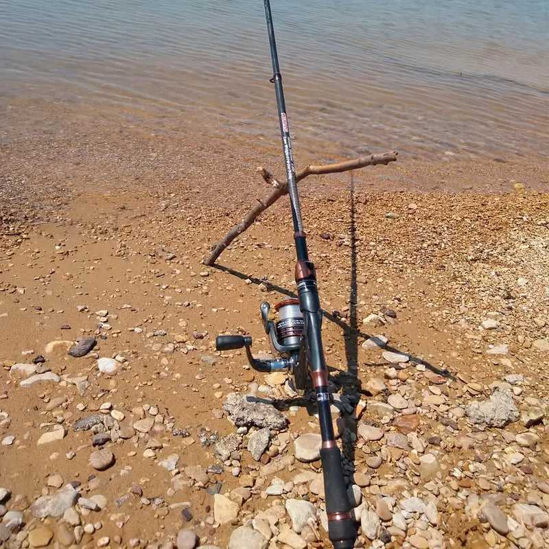 Compact Telescopic Fishing Rod & Reel Combo - Carbon Fiber, Portable for Travel, Ideal Men's Gift - Echo Leaf
