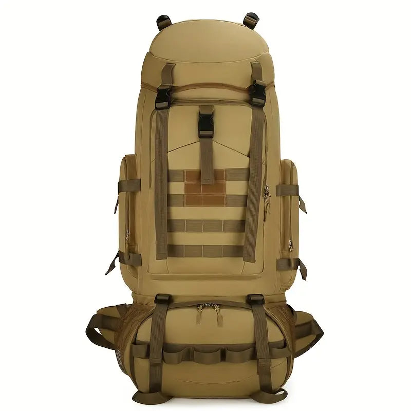 100L Lightweight Hiking Backpack – Outdoor Travel Bag with Multiple Pockets for Men & Women - Echo Leaf