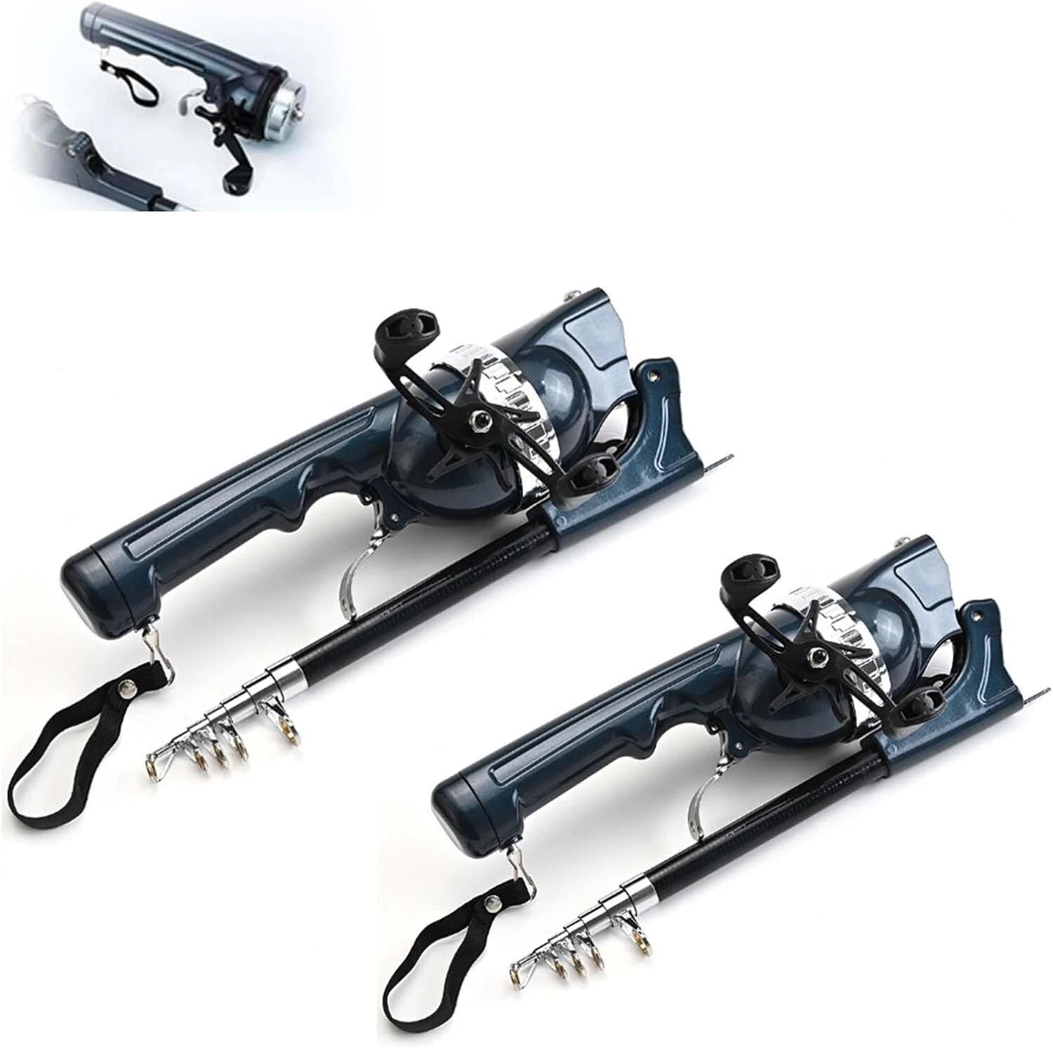 EasyFish folding rod in collapsed, portable state