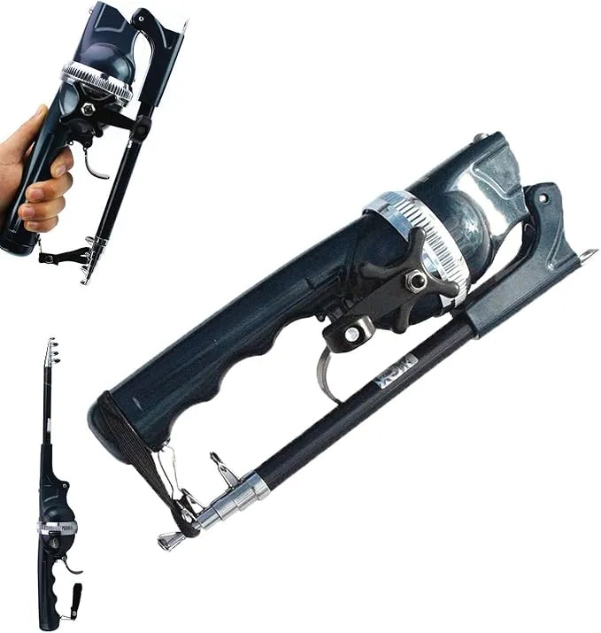 EasyFish folding telescopic fishing rod for travel and outdoor fishing
