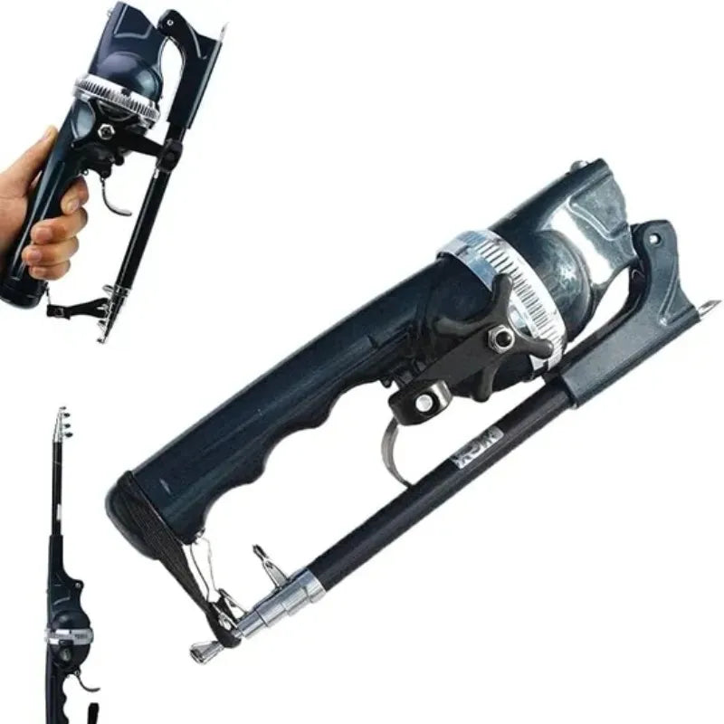 EasyFish folding telescopic fishing rod for travel and outdoor fishing