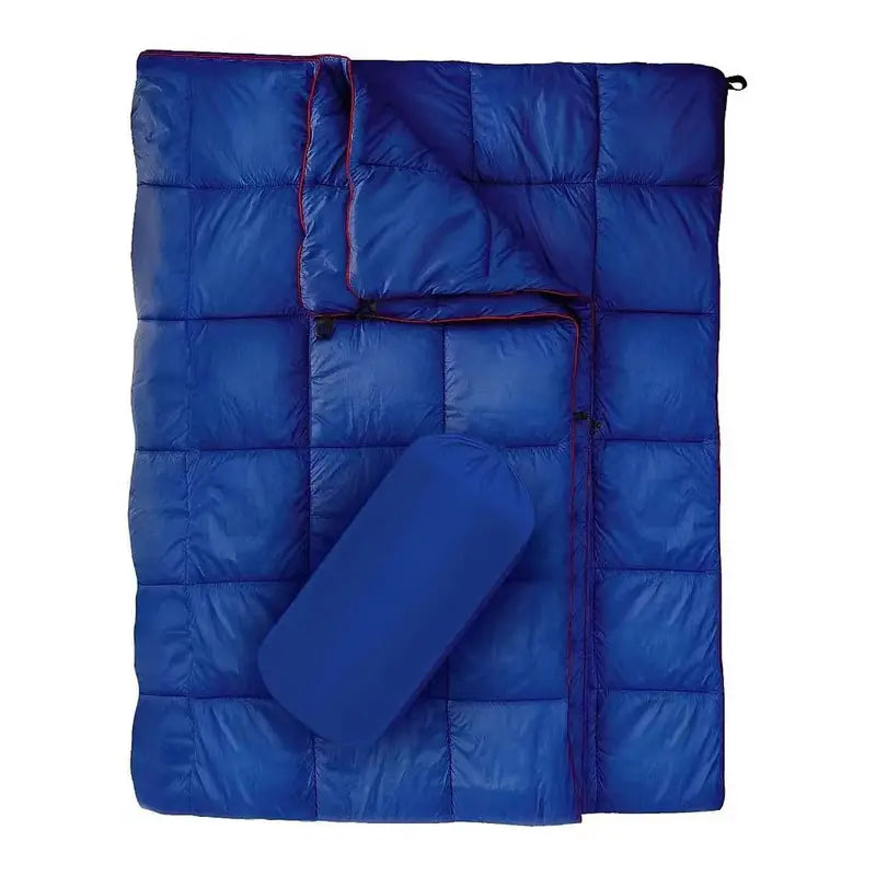 Lightweight Puffy Camping Blanket – Warm, Packable Outdoor Blanket for Travel, Beach & Festivals - Echo Leaf