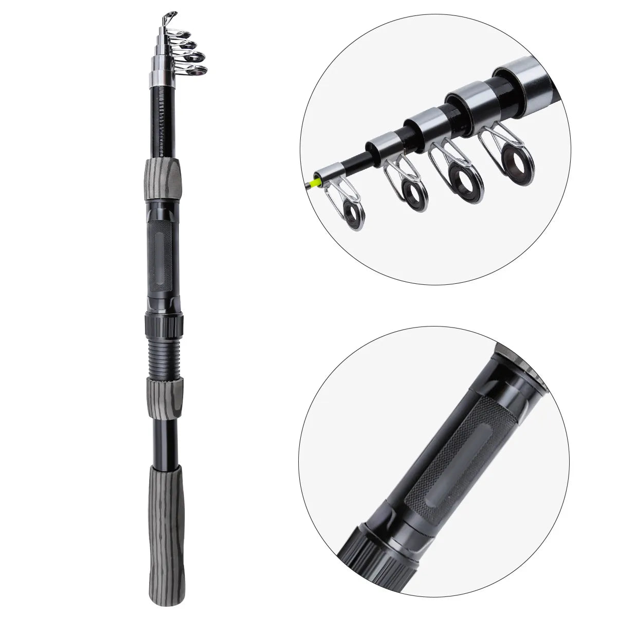 Fiberglass Lure Rod Set – Long - Cast Fishing Gear - Echo Leaf