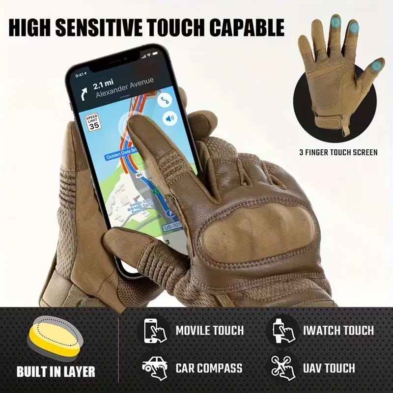 High - Traction Grip Outdoor Sports Gloves - Breathable Nylon/Spandex Blend - Echo Leaf