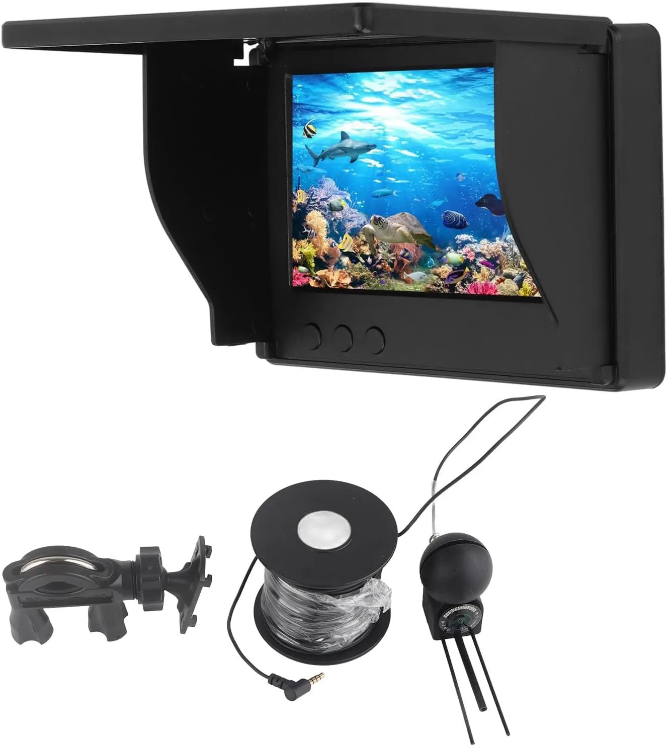 Portable Underwater Fishing Camera with 4.3" LCD Monitor - Echo Leaf