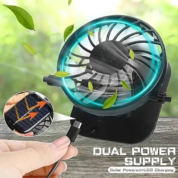 Stay Cool Fishing Hat with Solar Fan – Lightweight & Breathable for Ultimate Comfort - Echo Leaf