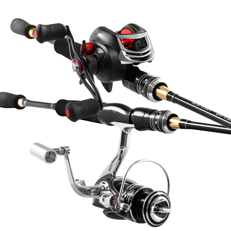 Straight handle sea fishing rod made of carbon for long-distance casting