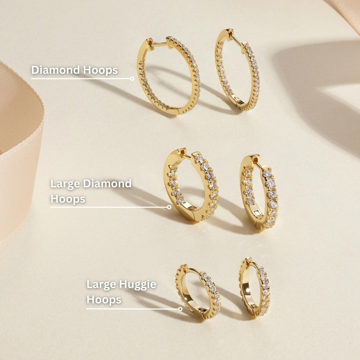 Triple Hoop Set - Echo Leaf