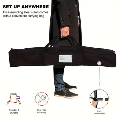 Portable Double Hammock with Stand – Indoor & Outdoor Use