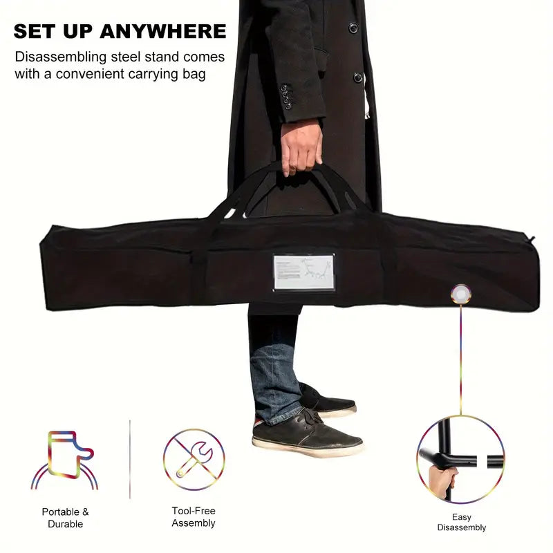 Portable Double Hammock with Stand – Indoor & Outdoor Use