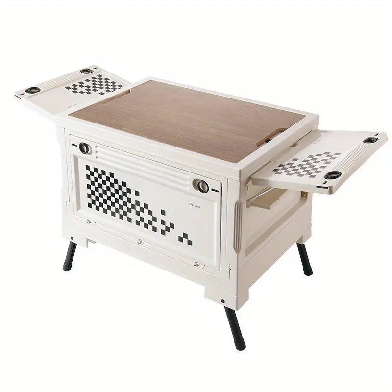 Waterproof Camping Storage Box with Foldable Table | Outdoor Gear Organizer