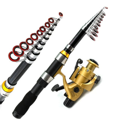 1.8m & 2.1m Long - Distance Casting Rod & Reel Set – High - Performance Fishing Gear for Sea & Freshwater Fishing - Echo Leaf