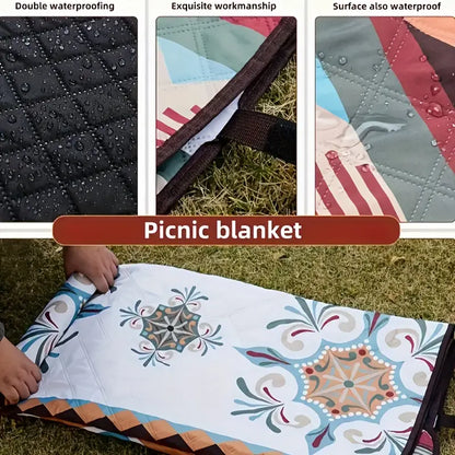 Portable Picnic Blanket – Lightweight Foldable Outdoor Beach & Camping Mat