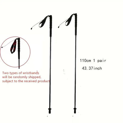 2 - Pack Carbon Fiber Trekking Poles - Lightweight & Adjustable for Hiking - Echo Leaf