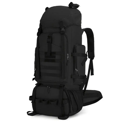 100L Lightweight Hiking Backpack – Outdoor Travel Bag with Multiple Pockets for Men & Women - Echo Leaf