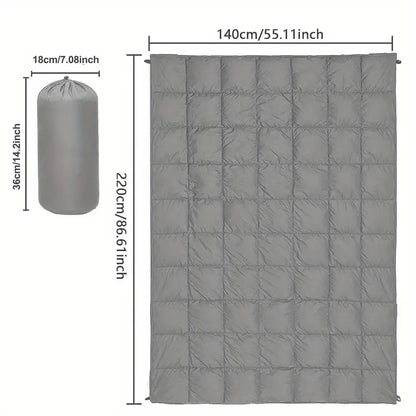 Lightweight Puffy Camping Blanket – Warm, Packable Outdoor Blanket for Travel, Beach & Festivals - Echo Leaf