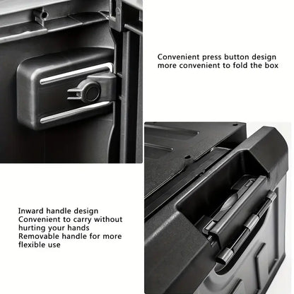 Outdoor Storage Box with Folding Seat – For Camping & Fishing