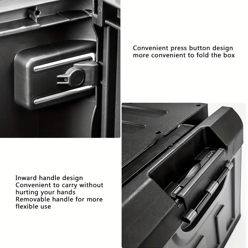 Outdoor Storage Box with Folding Seat – For Camping & Fishing