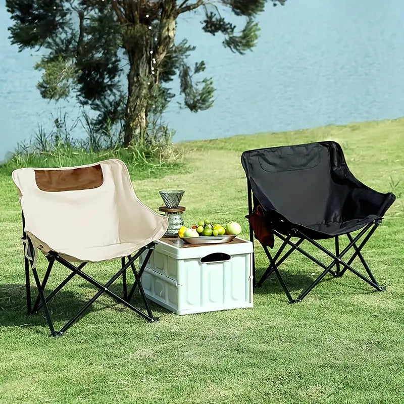 2pcs Folding Moon Chairs – Lightweight Portable Outdoor Chairs