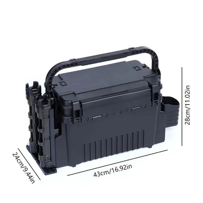 Large Capacity Tackle Box – Portable Fishing Tool Organizer