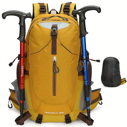 40L Lightweight Hiking Backpack – Durable Unisex Travel Bag with Multiple Pockets - Echo Leaf