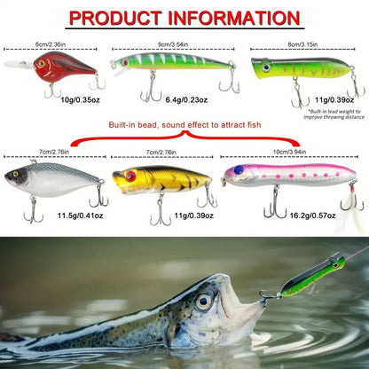 491pcs Fishing Lure Kit with Tackle Box – Soft Baits, Jigs & Hooks – Complete Fishing Gear Set - Echo Leaf