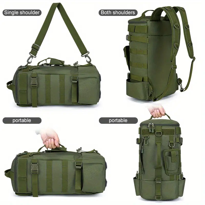 Waterproof Fishing Backpack with Rod Holder & Gear Storage
