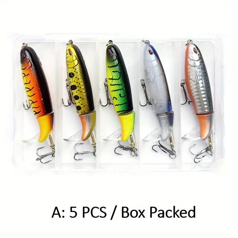 5/10pcs Artificial Fishing Lures with Hooks – Realistic Outdoor Fishing Accessories - Echo Leaf